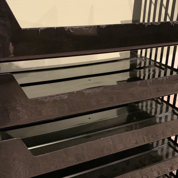 Office Storage Designs Stackable Letter Trays Black 6 Trays Poshmark